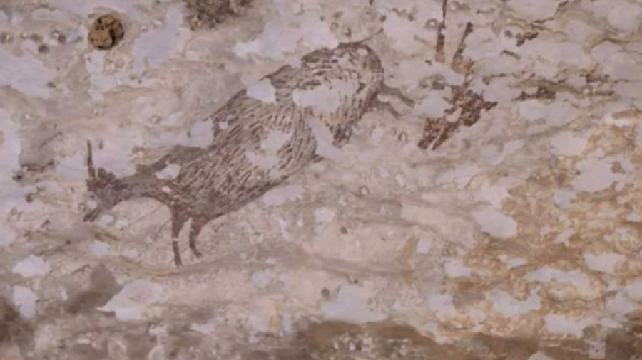Descubren pintura rupestre más antigua
