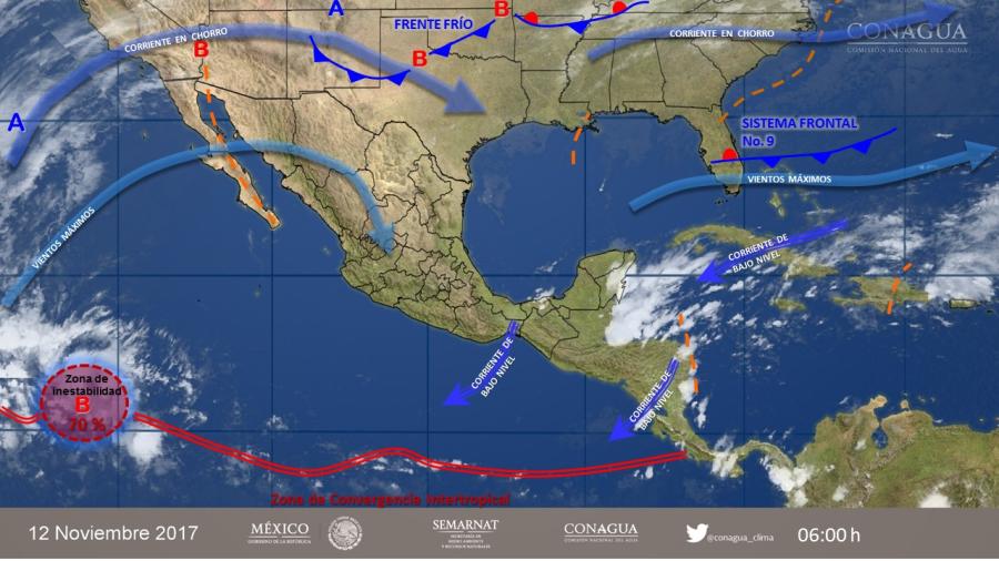 Tormentas puntuales muy fuertes por nuevo frente fr&iacute;o