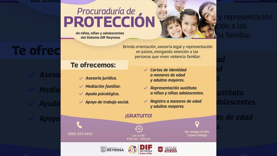 Apoya DIF Reynosa con asesoría jurídica y atención psicológica
