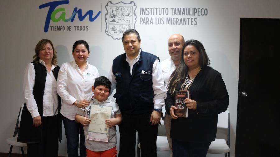 Tamaulipas da certeza jurídica a menores estadounidenses