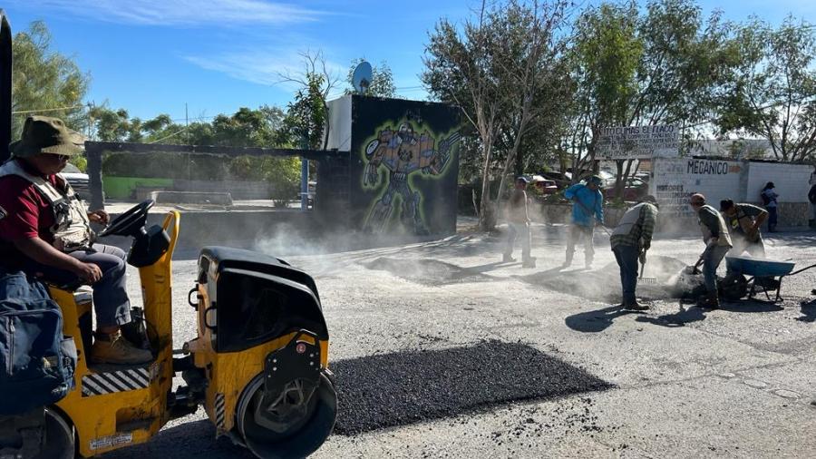 Trabaja Gobierno de Reynosa con programa diario de bacheo