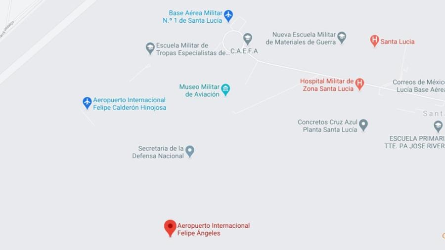 Registran en Google Maps “Aeropuerto Internacional Felipe Calderón” 