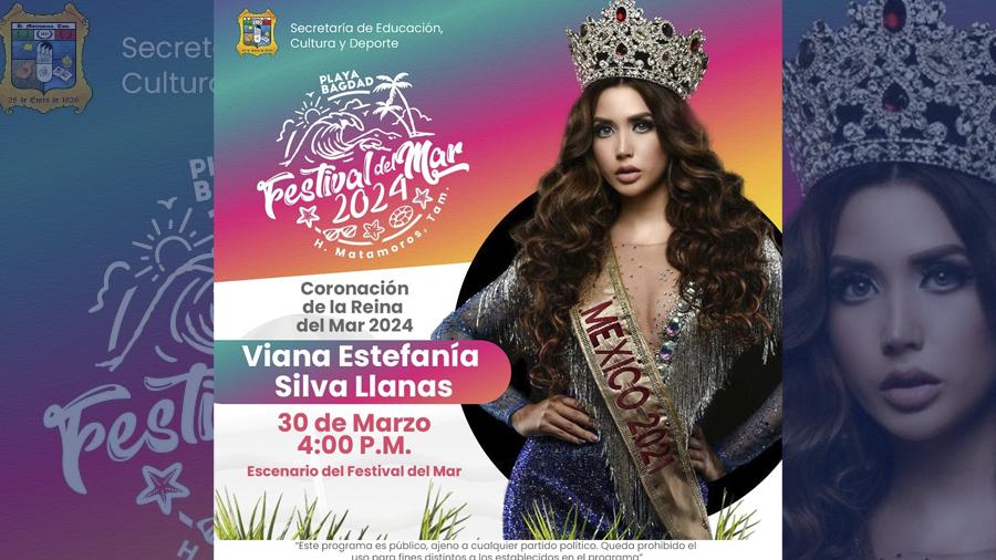 Mis Juventud México 2021, Viana Silva será coronada como reina del Festival del Mar 2024 en Playa Bagdad