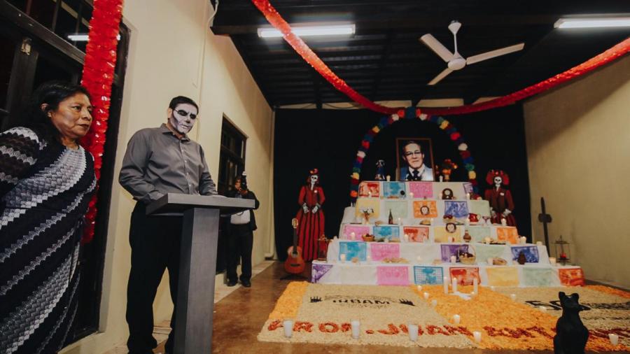 Inaugura Alcalde Mario López, “Festival de la Huesuda” para preservar tradiciones mexicanas en Matamoros