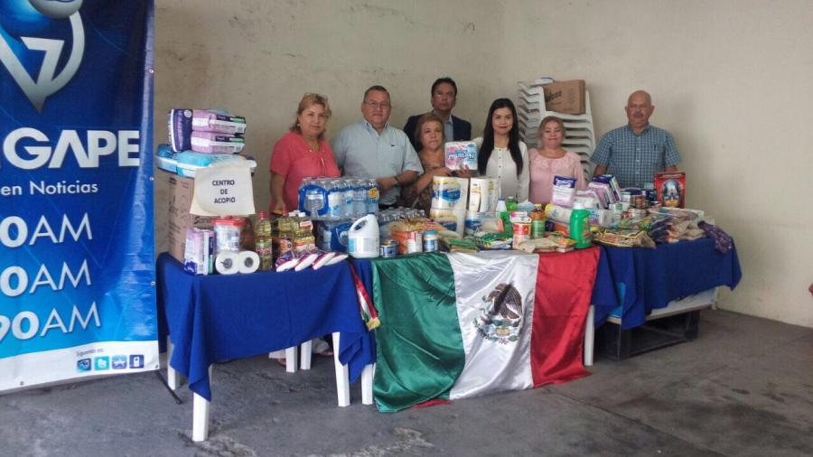 NotiGAPE Matamoros entrega víveres donados vivieres a damnificados