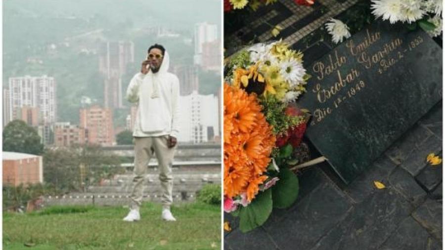 Wiz Khalifa le lleva flores a Pablo Escobar