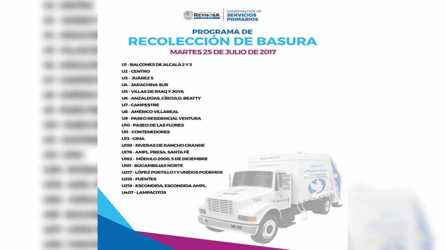 Programa de recolección de basura