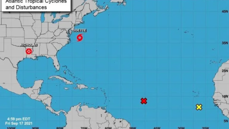 Se forma en el Atlántico Tormenta Tropical "Odette" 