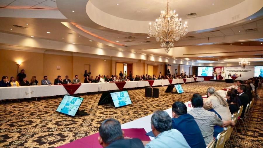 Instala Carmen Lilia Canturosas la Asamblea Plenaria del COPLADEM en Nuevo Laredo