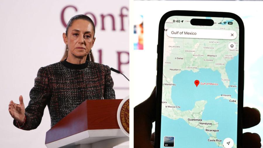 Sheinbaum advierte posible demanda contra Google por renombrar al Golfo de México