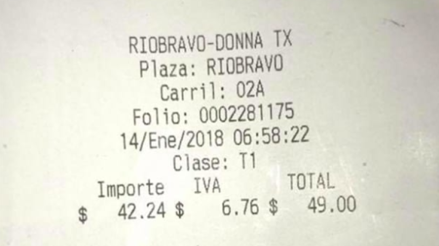 Elevan tarifas en Puente Río Bravo-Donna