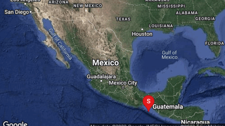 Se registra sismo de magnitud 5.8 en Chiapas