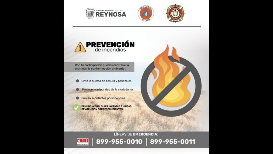 Exhorta Municipio a evitar quema de basura y pastizales