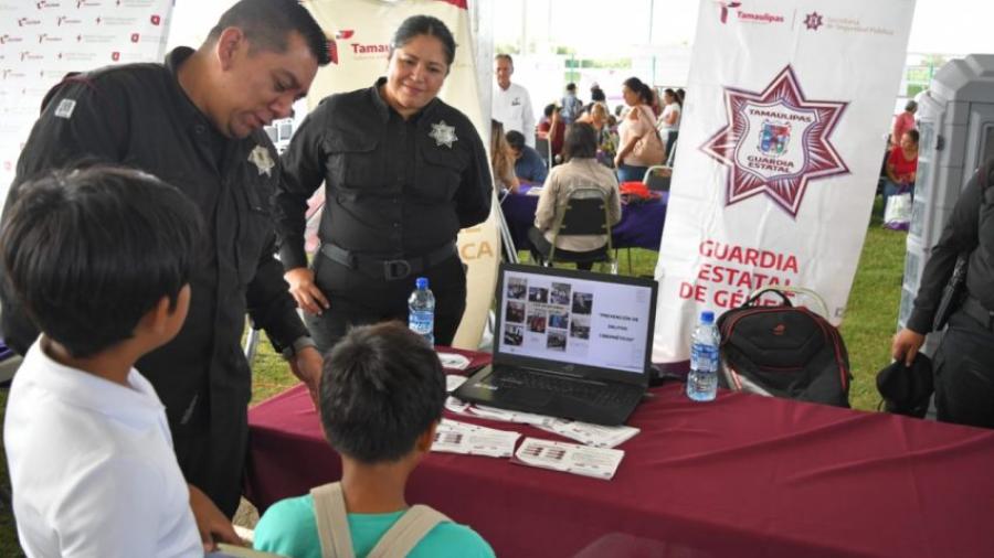 Participa SSPT en Brigada “Transformando Familias” en Miguel Alemán