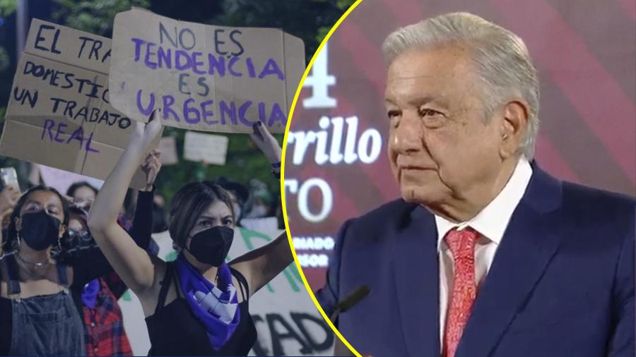 Agradece AMLO a participantes en el 8M porque fue una manifestación pacífica