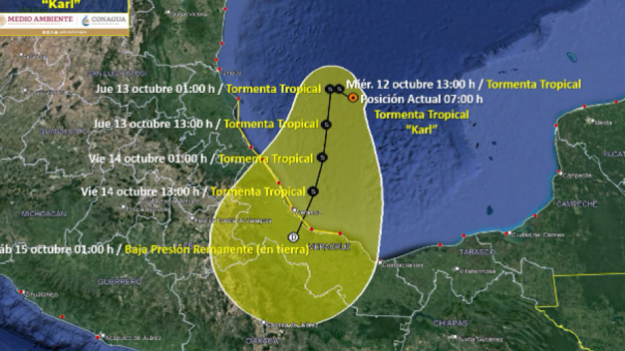 Monitorea Gobierno de Reynosa progreso de tormenta Karl