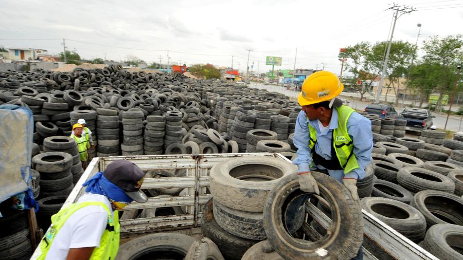 Tritura 31 mil 175 llantas Gobierno del Estado con el Plan Unidos por Tamaulipas