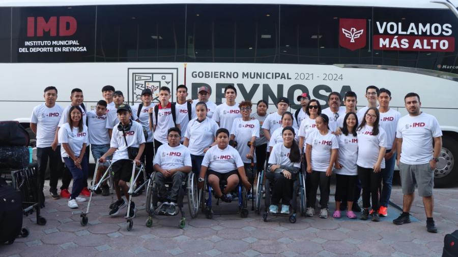 Con apoyo del Gobierno de Reynosa viajó equipo de Deporte Adaptado a Paraolimpiada Estatal