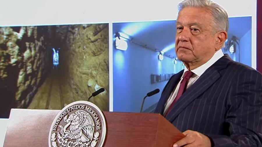 Compara AMLO túneles de García Luna y del "Chapo" Guzmán