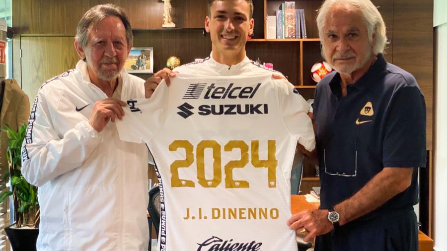 Juan Dinenno renueva con los Pumas hasta el 2024