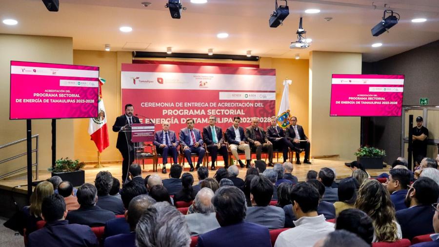 Reconocimiento a Tamaulipas a nivel internacional por su programa de energía