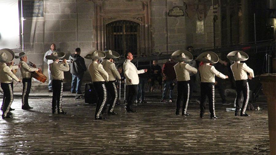 Luis Miguel en San Miguel de Allende grabando videoclip