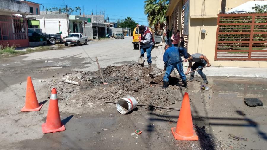 Reparó COMAPA fuga de agua en la Solidaridad