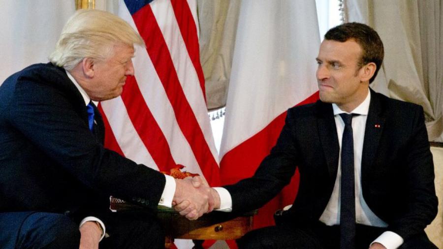 Centran encuentro Macron y Trump en lucha contra el terrorismo y clima 