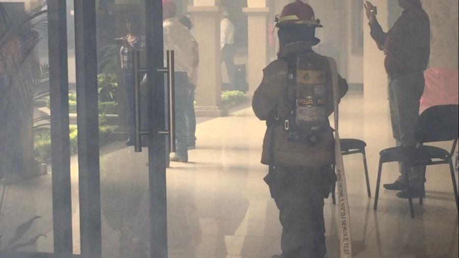 Simulan incendio en presidencia municipal de Altamira