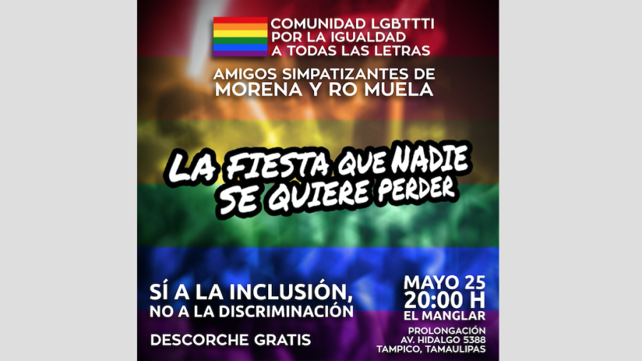 Comunidad gay convoca a fiesta para apoyar a Rosa Muela