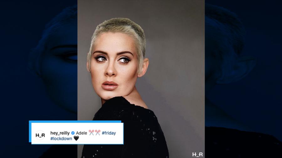 Fotografía de Adele rapada provoca revuelo en redes sociales