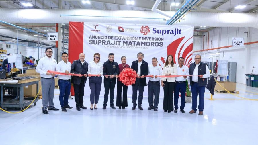 Suprajit M&eacute;xico anuncia expansi&oacute;n y creaci&oacute;n de 800 nuevos empleos en Matamoros