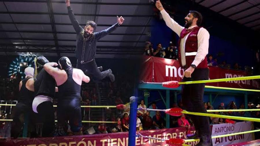 ¡Del Congreso al cuadrilátero! Antonio Attolini convierte su informe en función de lucha libre  