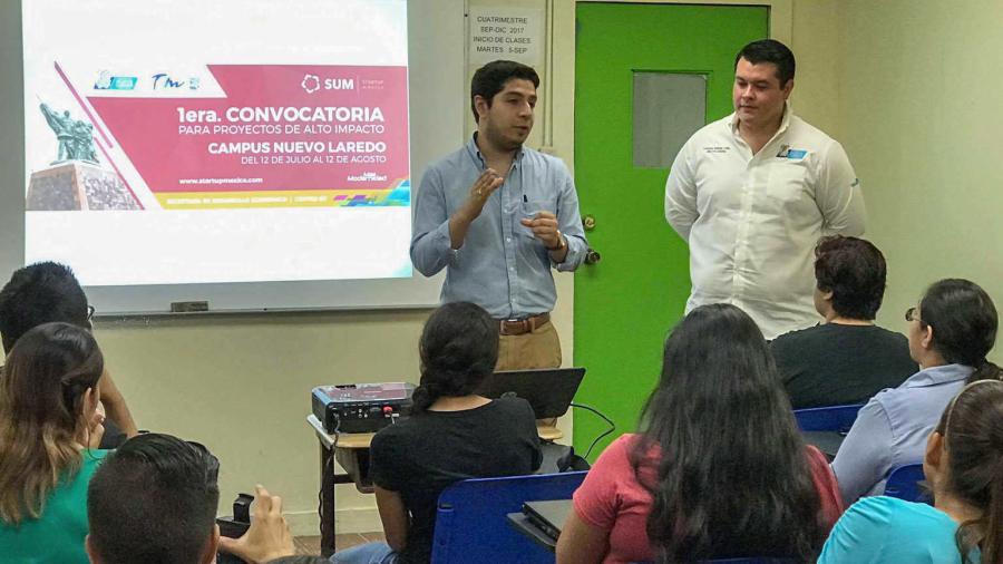 Invitan a universitarios a participar en convocatoria de Startup México