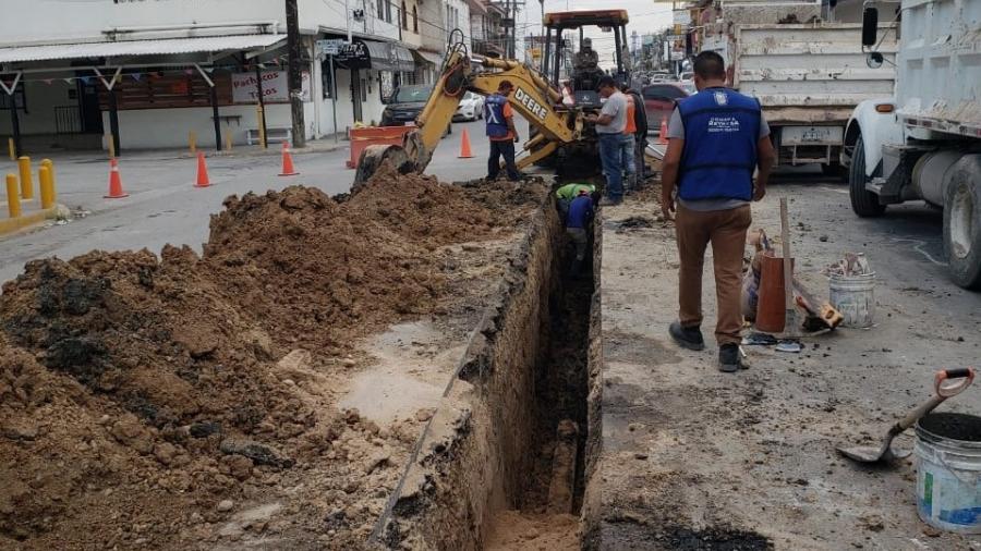 Concluye rehabilitación de caído en calle Herón Ramírez