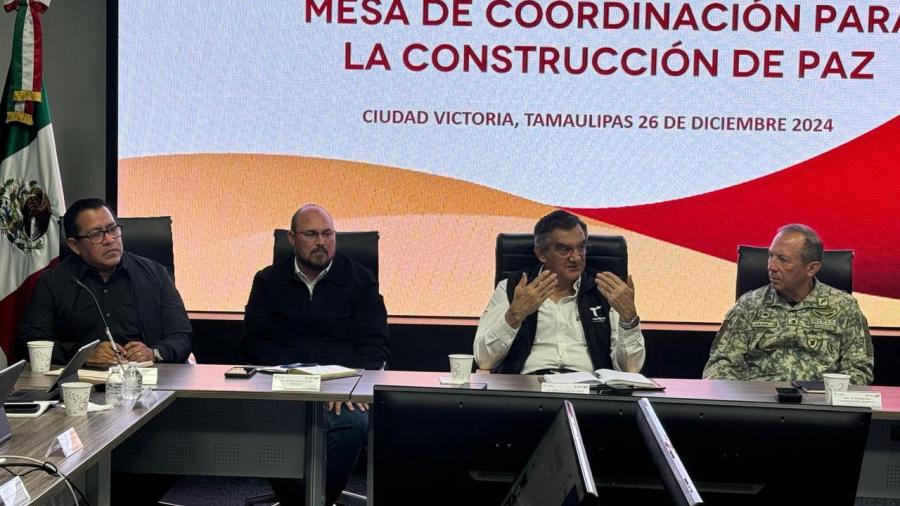 Homicidios dolosos a la baja en Tamaulipas: AVA en reunión de la Mesa de Seguridad