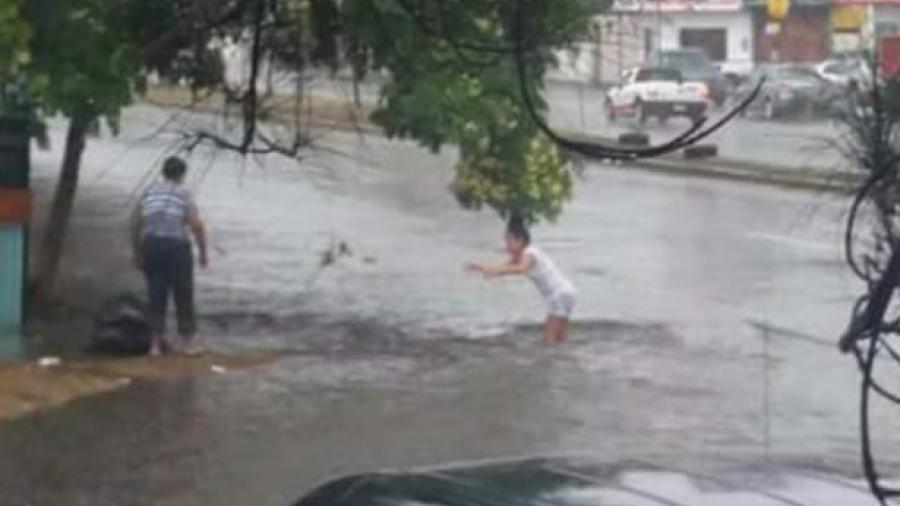 Daños por fuertes lluvias en Veracruz