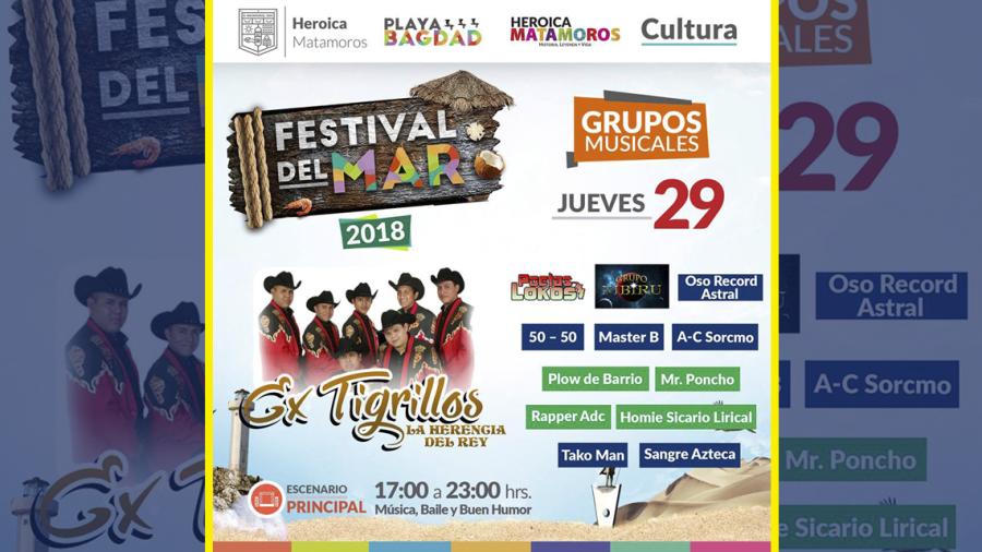 Invita Ayuntamiento a “Festival del Mar 2018”