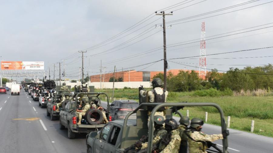 Despliegan 300 elementos del Ejército Mexicano para reforzar frontera