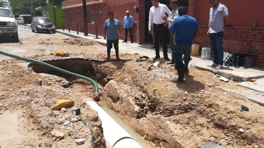 Reinicia abasto de agua potable a sector Granjas