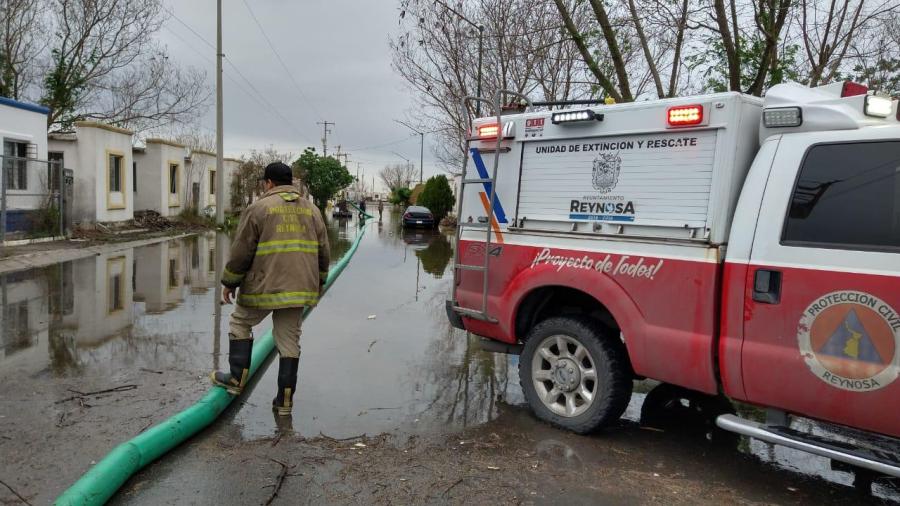 Atendió PCyB encharcamiento en el fraccionamiento Pirámides 