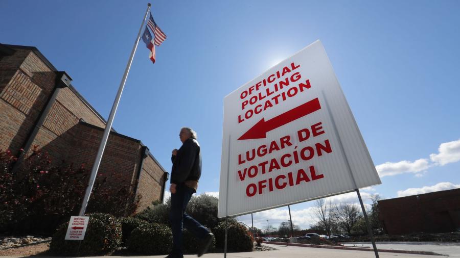 Largas filas para votar en el Super Tuesday del condado de Hidalgo