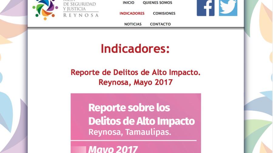 MSJ Reynosa da a conocer Reporte de Delitos de Alto Impacto