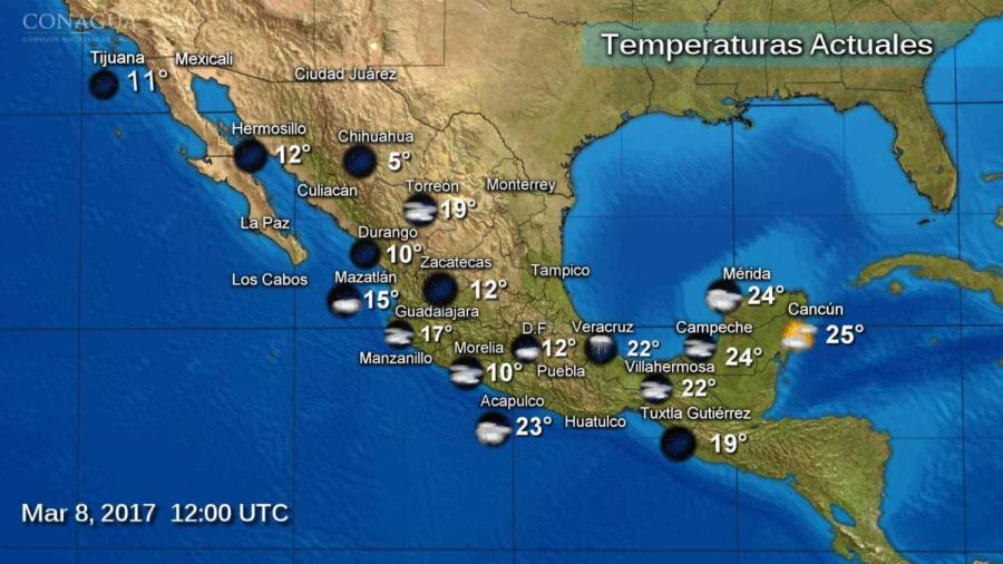 Prevén lluvias y fuertes vientos en gran parte del país