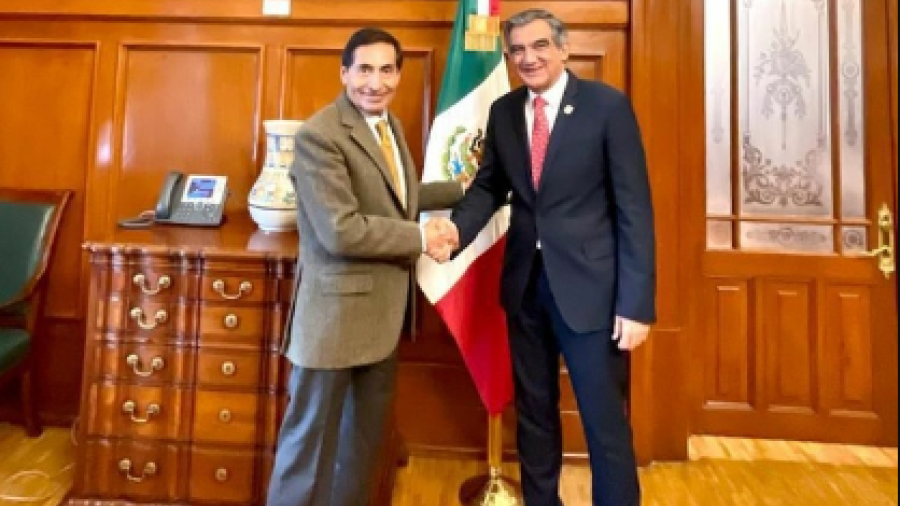 Se reune Américo Villarreal con secretario de Hacienda, Rogelio Ramírez 
