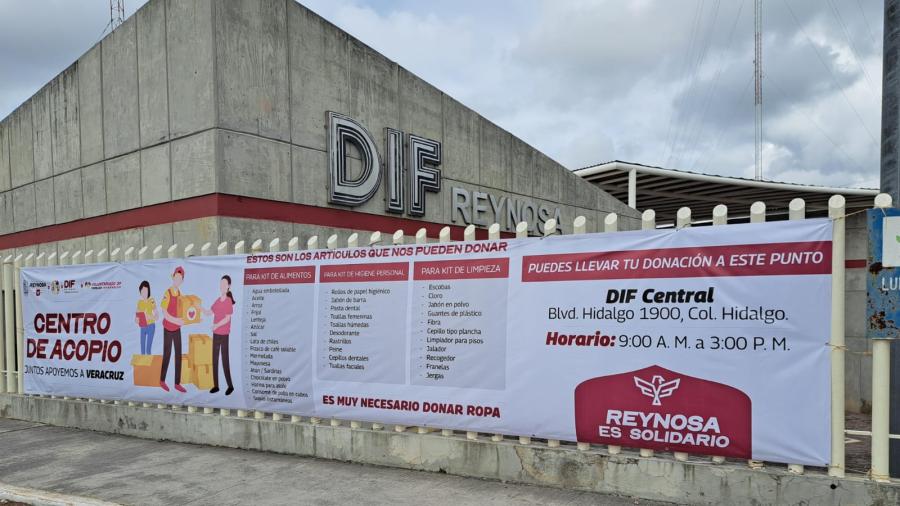 Llama DIF-Reynosa a la solidaridad ciudadana en apoyo a familias de Veracruz