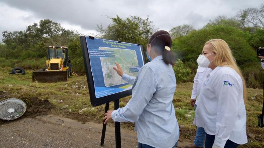 Pone en marcha Alma Laura Amparán programa de limpieza y mantenimiento de drenes pluviales
