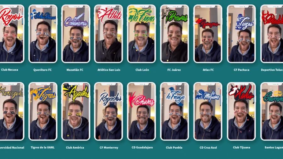 Facebook y la Liga MX lanzan 36 filtros para apoyar a tu equipo en redes