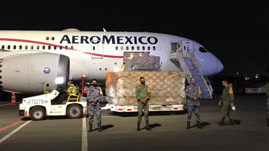 Llega décimo cargamento con insumos médicos a México
