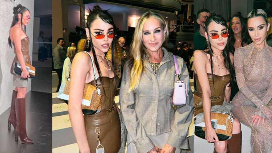 Danna Paola posa con Kim Kardashian y Sarah Jessica Parker